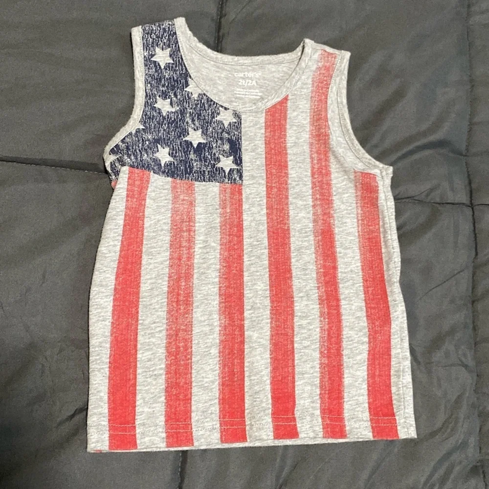 2T American Flag Tank Top